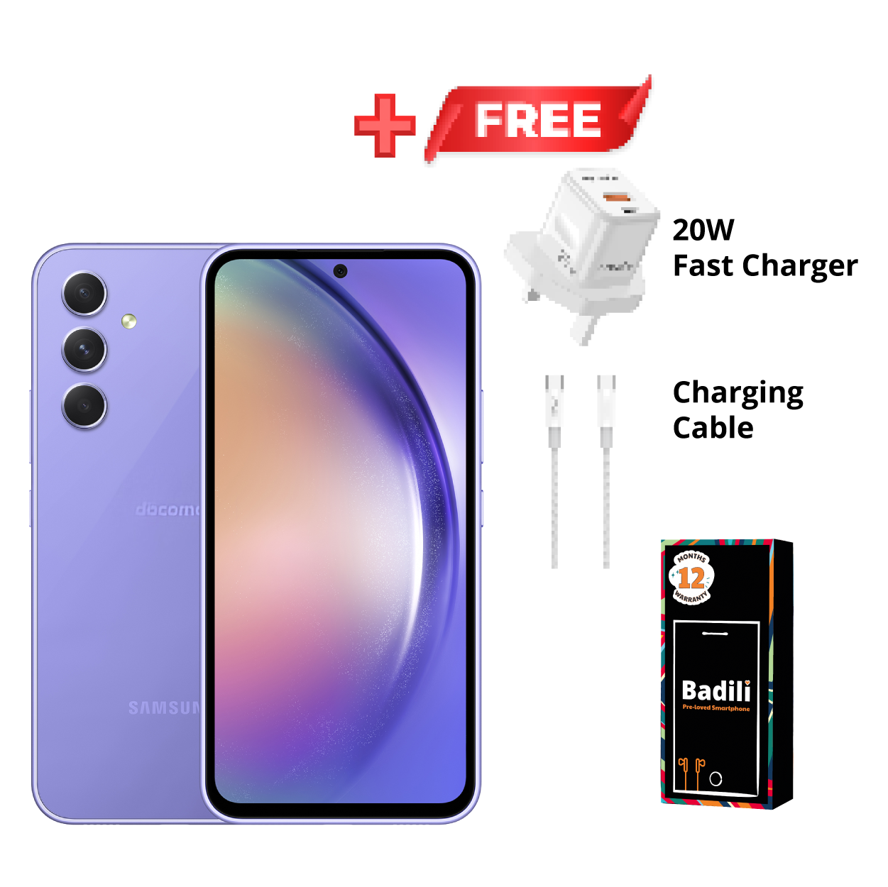 Badili - Samsung Galaxy A54, Violet, 8GB RAM /128 GB ROM - Refurbished with 12 Months warranty.