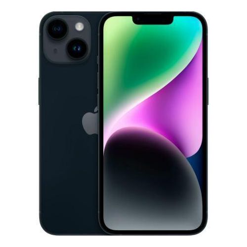 Badili Apple iPhone 14 Dual SIM, unlocked (6GB RAM, 128GB Storage) – 6.1" Super Retina XDR Display, A15 Bionic Chip, 12MP Dual Camera, 5G Smartphone, Midnight, refurbished