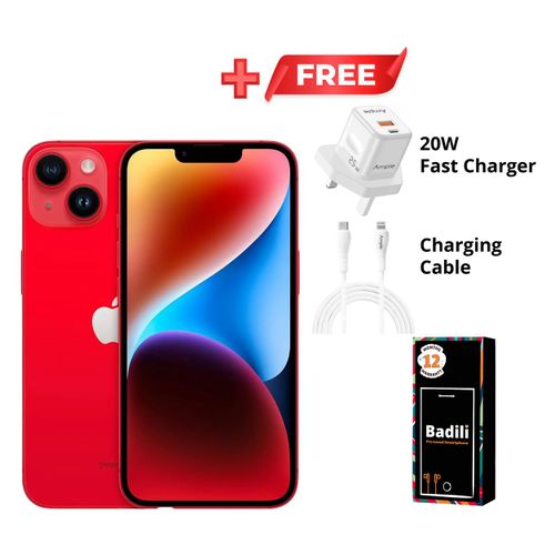 Apple iPhone 14 Dual SIM, unlocked (6GB RAM, 256GB Storage) – 6.1" Super Retina XDR Display, A15 Bionic Chip, 12MP Dual Camera, 5G Smartphone, Refurbished.