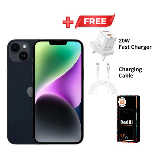 Apple iPhone 14 Dual SIM, unlocked (6GB RAM, 256GB Storage) – 6.1" Super Retina XDR Display, A15 Bionic Chip, 12MP Dual Camera, 5G Smartphone, Refurbished.