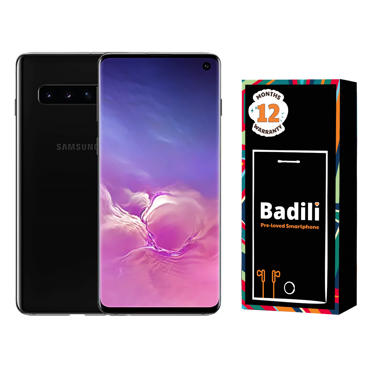 Samsung S10 5G Badili Smartphone, HD Display 5.5 " ,RAM 6 GB + 128GB ROM  8MP CAMERA 10MP + 64 MP 4000mAh Refurbished Badili Smart Phone 12 Months warranty - Single SIM