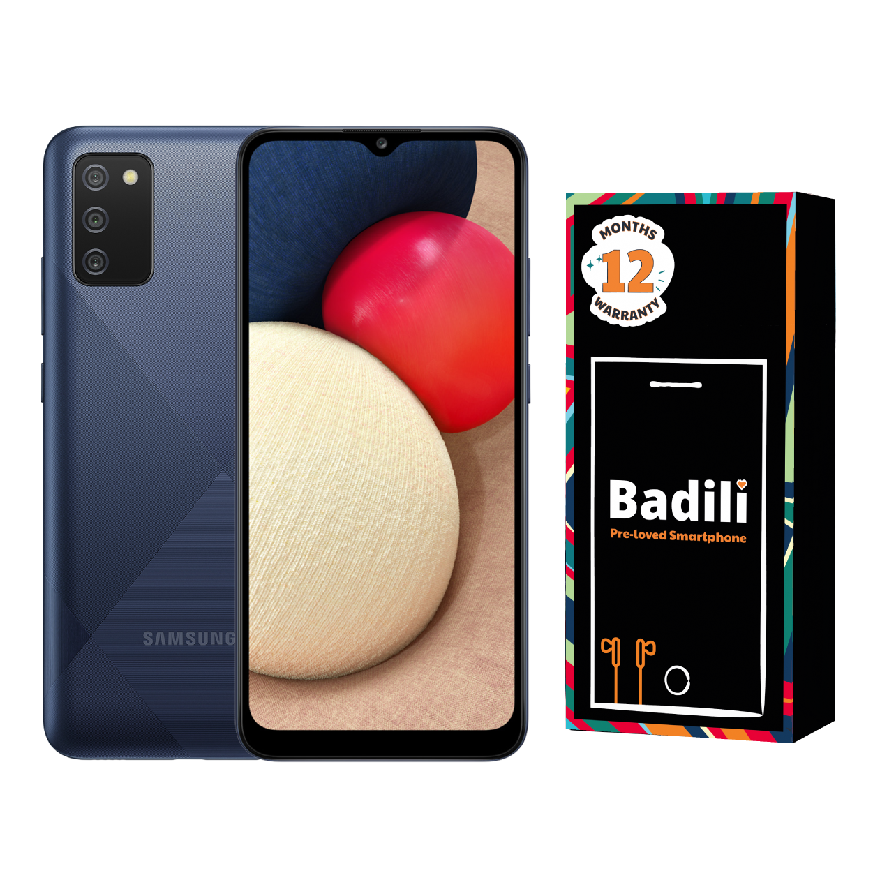 Samsung Galaxy A02s 3GB RAM 32GB Storage – 6.5" HD+ Display, 5000mAh Battery, Refurbished by Badili (12-Month Warranty) – Black