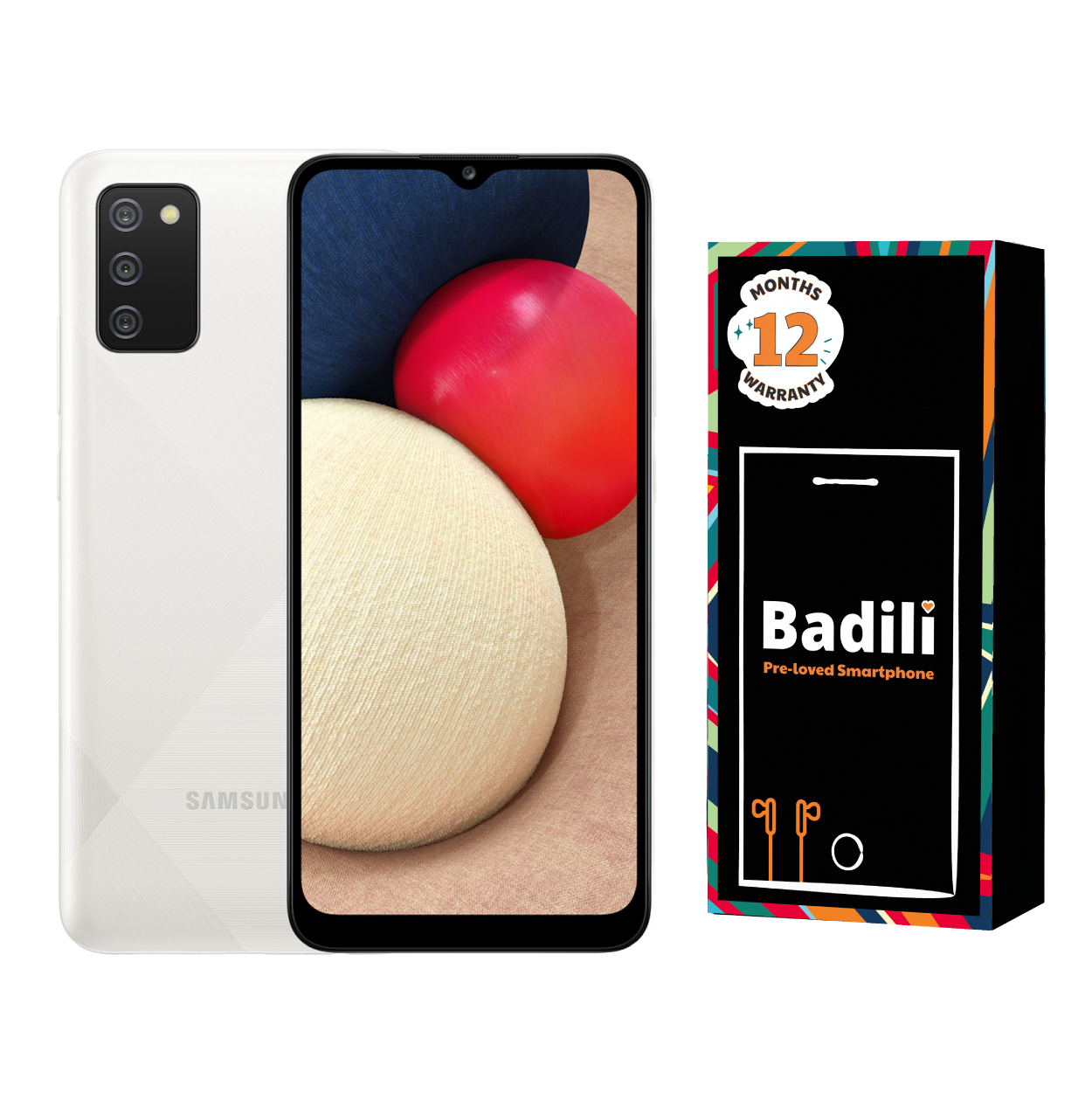 Samsung Galaxy A02s 3GB RAM 32GB Storage – 6.5" HD+ Display, 5000mAh Battery, Refurbished by Badili (12-Month Warranty) – Black