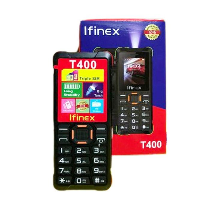 (CLEARANCE OFFER) IFINEX T 400 TRIPLE 3 SIM CARD 1.77'' BIG TOUCH WIRELESS FM KABAMBE KATULULU MULIKA MWIZI NEW ARRIVAL FEATURE PHONE
