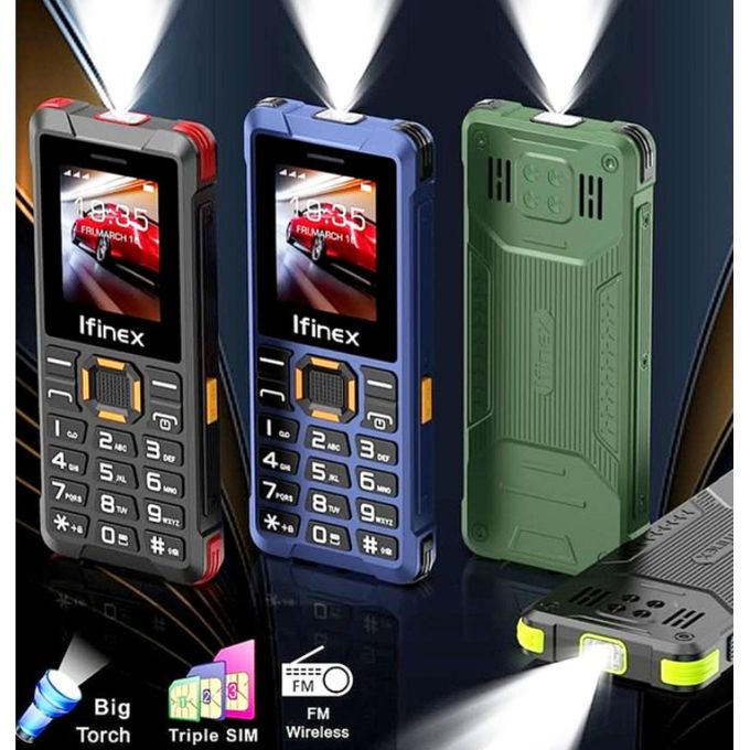 (CLEARANCE OFFER) IFINEX T 400 TRIPLE 3 SIM CARD 1.77'' BIG TOUCH WIRELESS FM KABAMBE KATULULU MULIKA MWIZI NEW ARRIVAL FEATURE PHONE