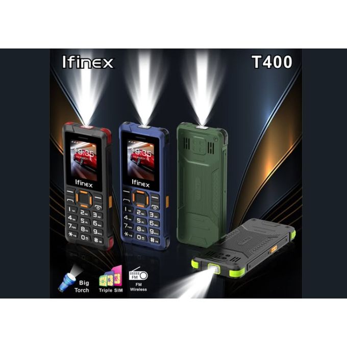 (CLEARANCE OFFER) IFINEX T 400 TRIPLE 3 SIM CARD 1.77'' BIG TOUCH WIRELESS FM KABAMBE KATULULU MULIKA MWIZI NEW ARRIVAL FEATURE PHONE
