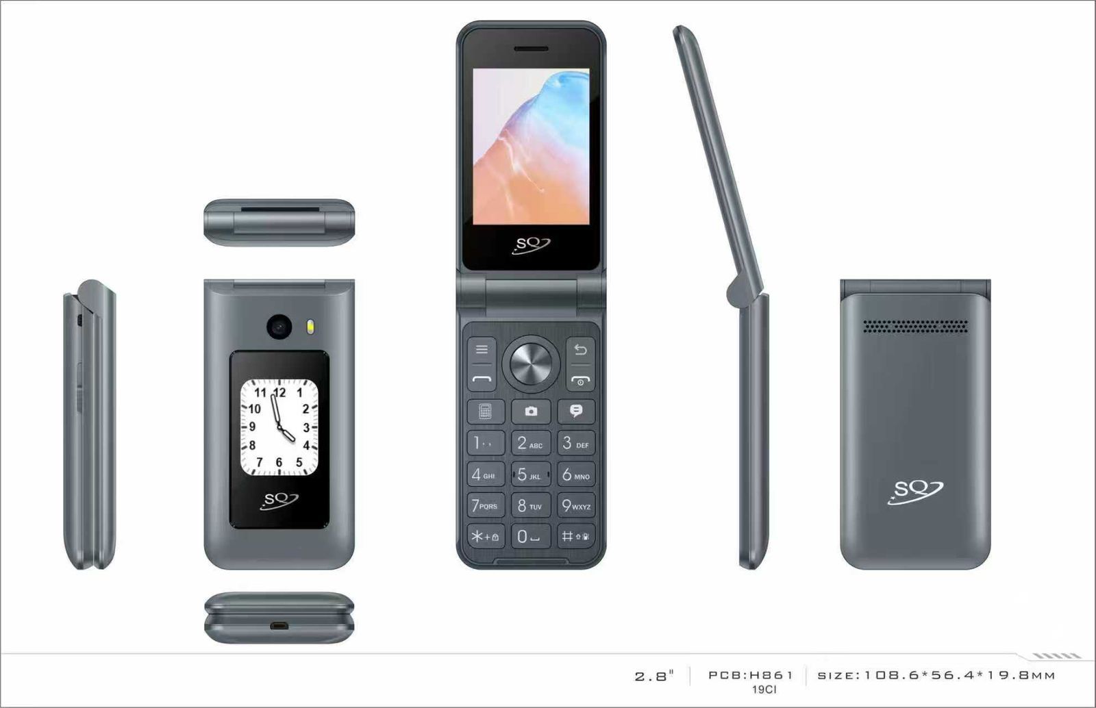NEW ALERT!! SQ 700 Flip Phone 🔸2.8''Main Screen Display 1.77''Secondary Screen Display🔸Dual SIM Cards 🔸2500mAh Powerful Battery🔸 Camera🔸Flashlight Torch and Fm Wireless