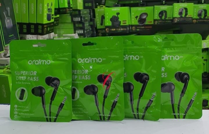 ORAIMO SUPERIOR DEEP BASS CONCH 2 NEO OEP-320s🔹3.5MM In-ear Earphone Frequency🔹 Has comfortable Ear tips 🔹 stylish Design and improved Durability