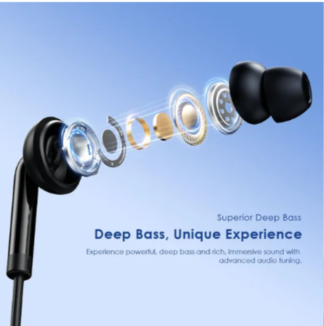 ORAIMO SUPERIOR DEEP BASS CONCH 2 NEO OEP-320s🔹3.5MM In-ear Earphone Frequency🔹 Has comfortable Ear tips 🔹 stylish Design and improved Durability