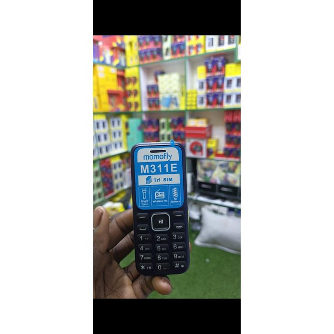 (SPECIAL  OFFERS) Momofly M311E 32 MB RAM featured phone Triple SIM Regular 5C Battery, 1.77" display with BT connectivity featured phones