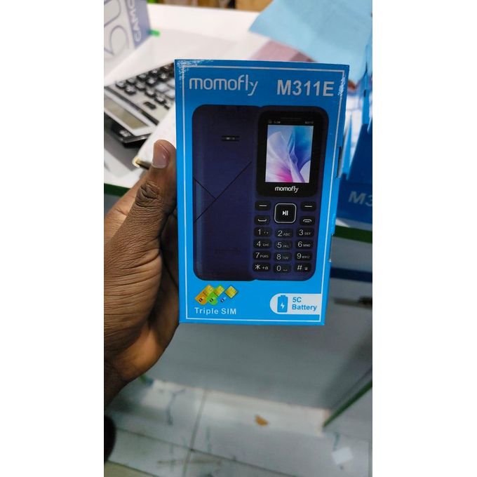 (SPECIAL  OFFERS) Momofly M311E 32 MB RAM featured phone Triple SIM Regular 5C Battery, 1.77" display with BT connectivity featured phones