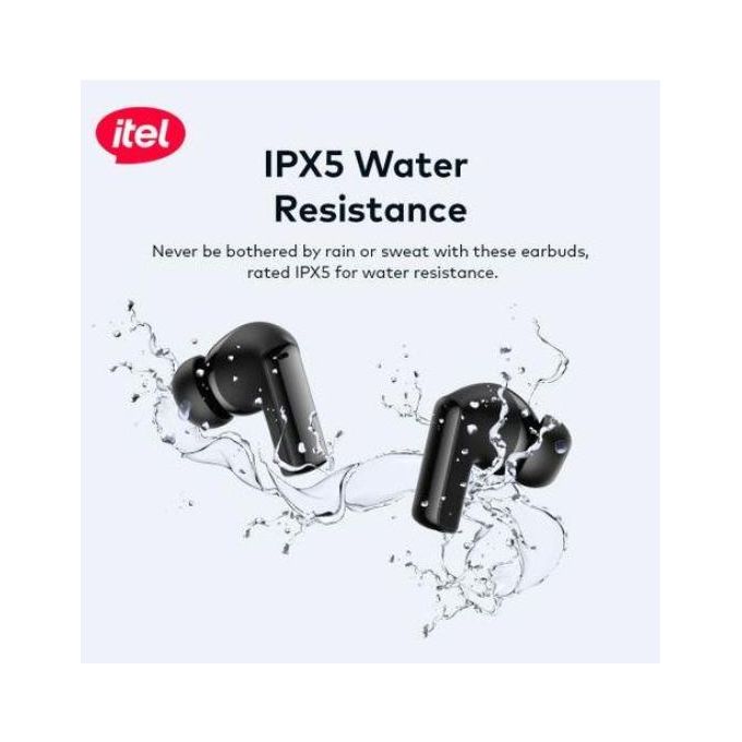 ITEL Buds Neo 3 ANC Wireless Bluetooth Earphone,100 Hours Playtime 360° Spatial Super Bass Enjoy music marathon,IPX5 Water Resistance with Al Call Noise Cancellation Ear pods