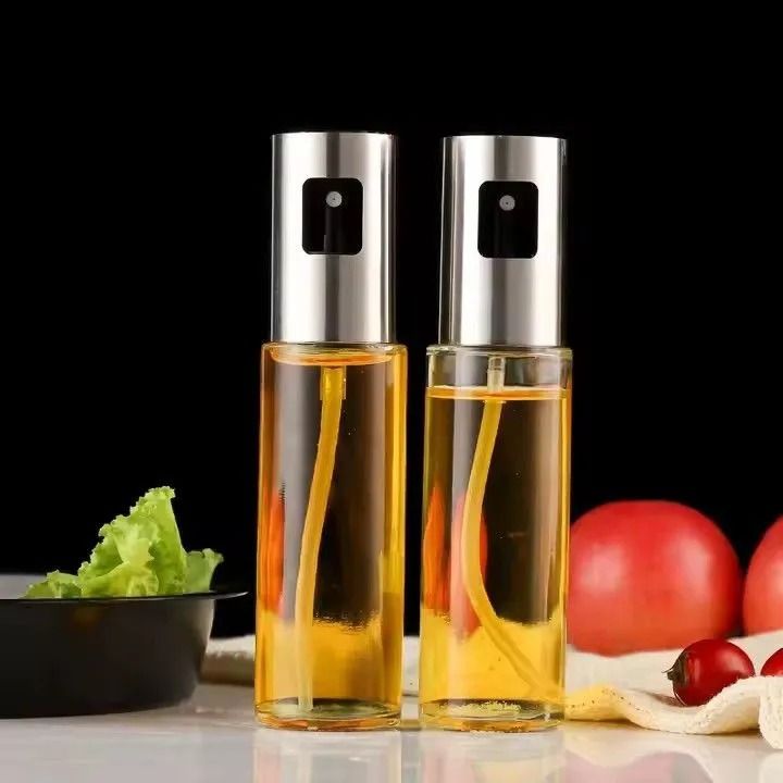 Multipurpose Kitchen Vinegar/Oil Sprayer for Cooking Roasting Olive Oil Spray Refillable Cooking Bottle Dispenser for Salad, Baking, BBQ, Frying -100ml
