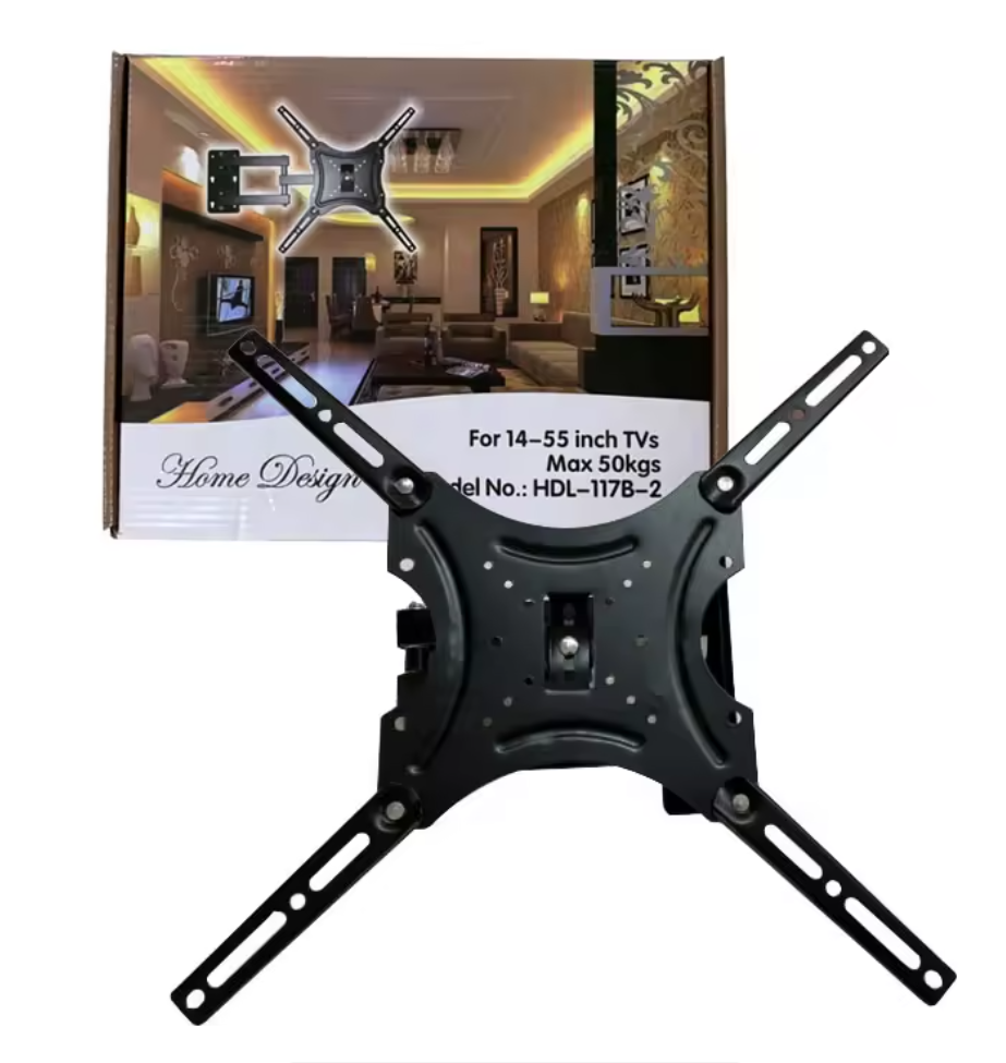 [Promotion] Full Motion TV Support Display Wall Mount Swivel 14''-55'' Rotation Lcd Tv Wall Mount TV Bracket 117b