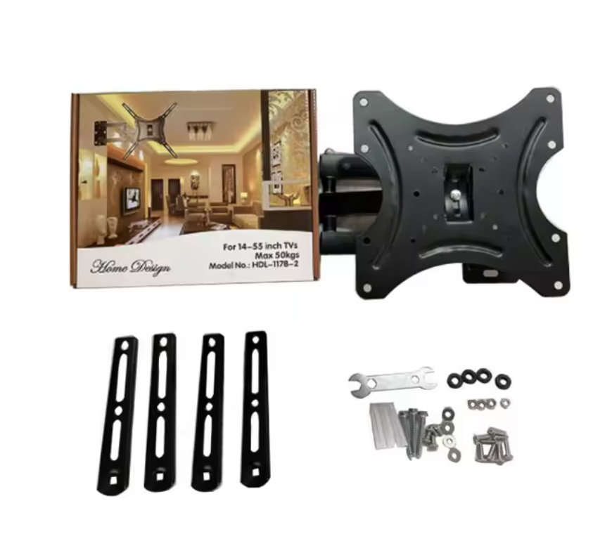 [Promotion] Full Motion TV Support Display Wall Mount Swivel 14''-55'' Rotation Lcd Tv Wall Mount TV Bracket 117b