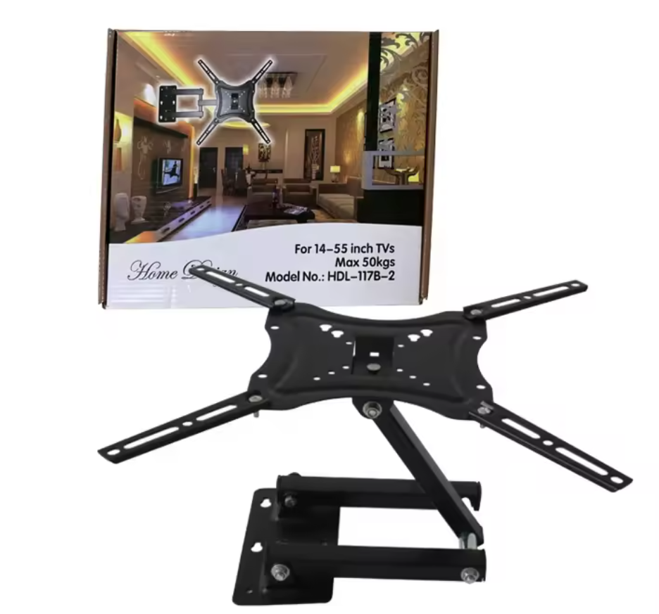 [Promotion] Full Motion TV Support Display Wall Mount Swivel 14''-55'' Rotation Lcd Tv Wall Mount TV Bracket 117b