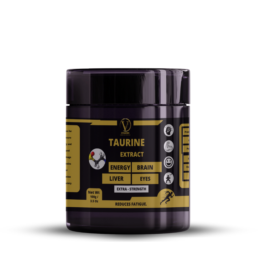 Taurine Extract Powder -100% Pure,Boosts Energy,Improves Exercise Recovery,Enhances Brain Function