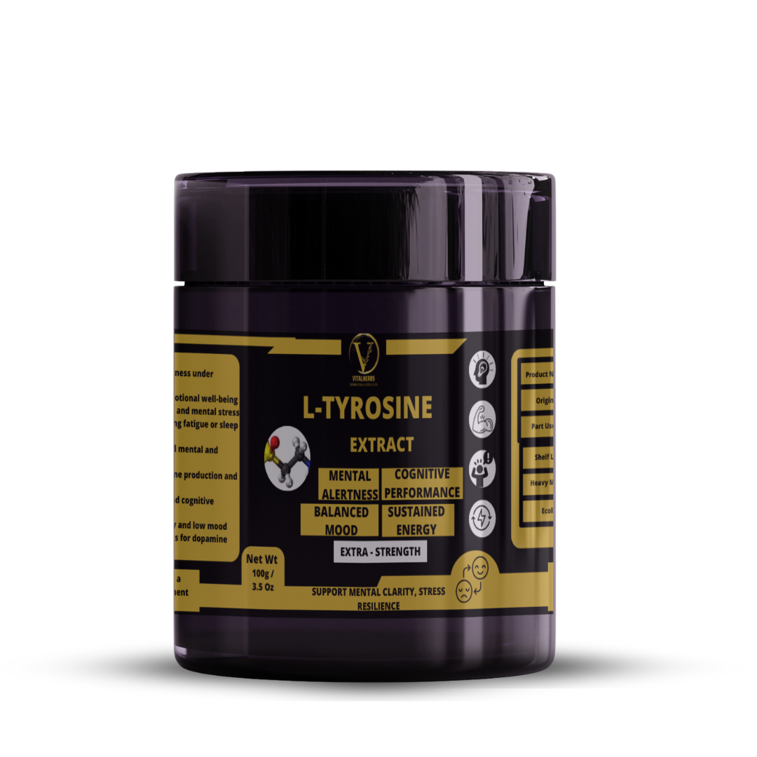 L-Tyrosine Extract  Powder - Support mental clarity, Stress resilience,
