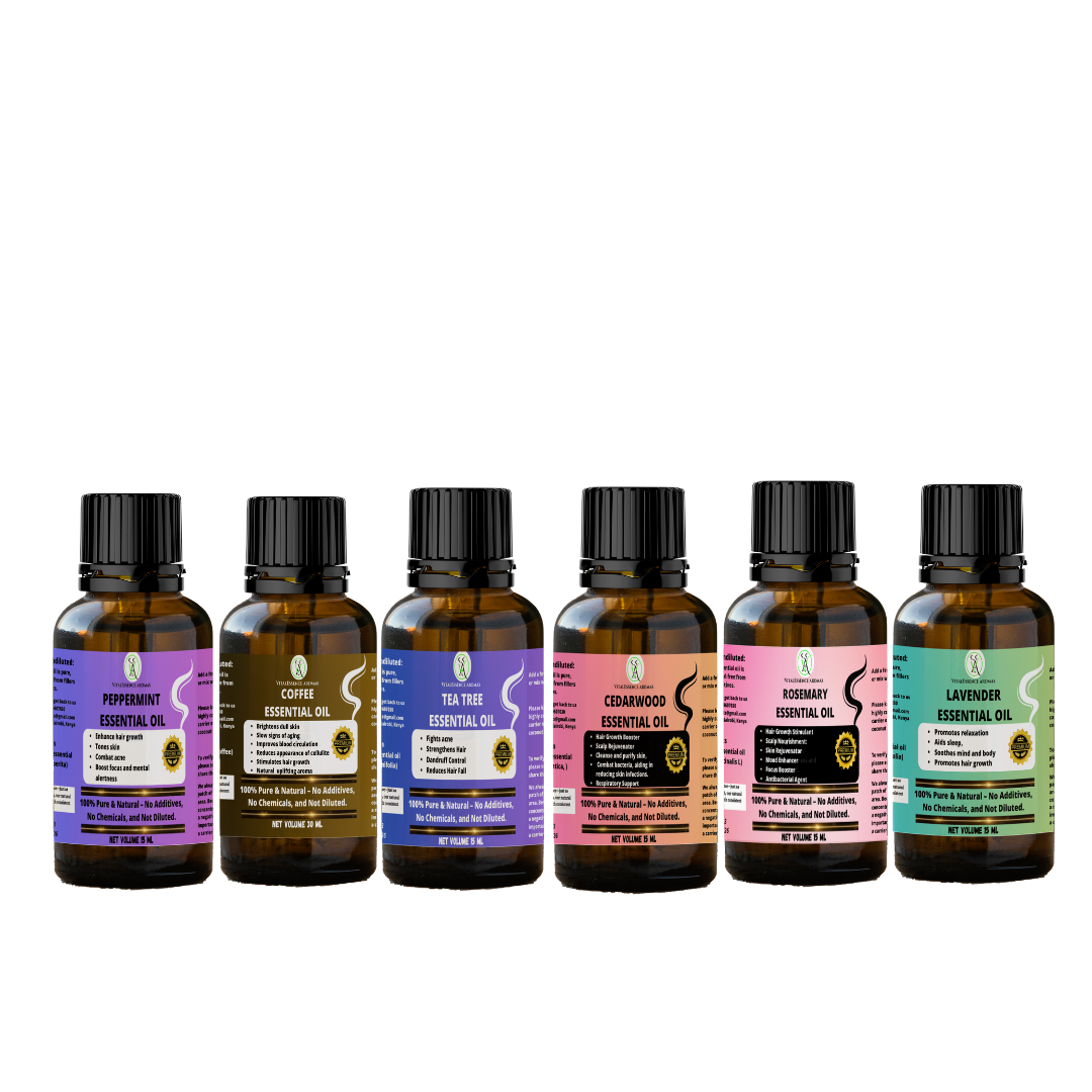 Essential Oil Set - ( Hair Growth & Scalp Care Set) 6 Essential oils x 5ml  each