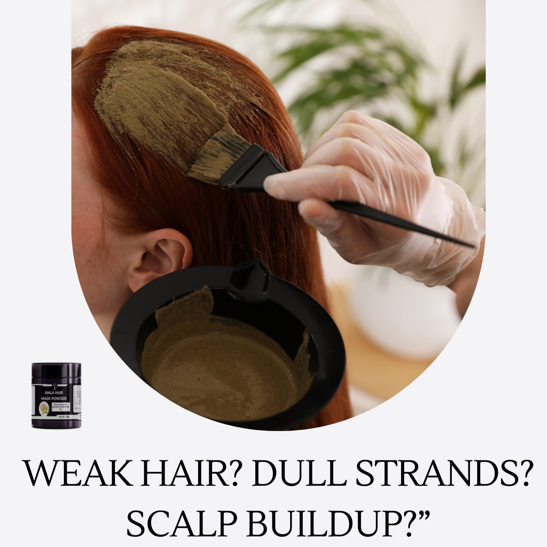 Amla Hair Mask Powder - Helps strengthen the appearance of weak or dull hair