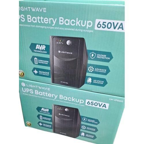 Lightwave Ups Battery Backup 650va " 650va!! Ups Light Wave