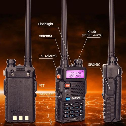 BAOFENG_UV-5R Dual Band Two Way Radio call / walkie talkie 10 km range