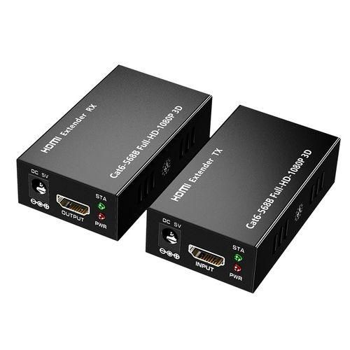 Top Quality 60M HDMI-Computer Extender 1080p 3D HDMI -Computer Transmitter Receiver Over Cat 5e/6 RJ45 Ethernet Converter