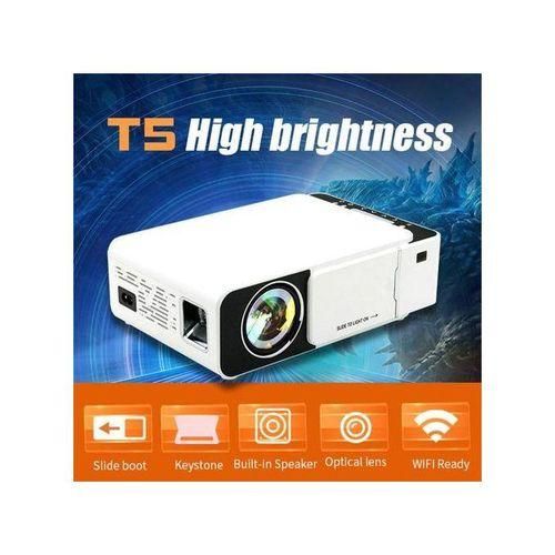 T5 wifi android  Projector LED Mini Pocket Projector Support 4K Full HD 1080p Home Mini Cinema Projector {Silver}