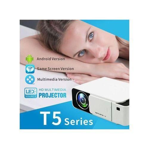 T5 wifi android  Projector LED Mini Pocket Projector Support 4K Full HD 1080p Home Mini Cinema Projector {Silver}