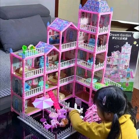 Generic Miniature DIY Dollhouse 3D Doll House Kit Plastic Furniture's BEST GIFTS FOR YOUR KIDS DURING THEIR SPECIAL OCCASSION
