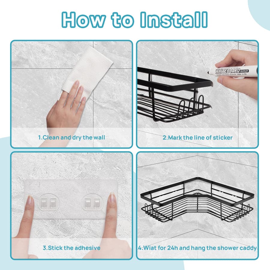 🏆🏆 TRUSTED QUALITY DEAL 🏆🏆 - 1 PC Corner Storage Rack, Waterproof, Strong Bearing, Multi-Functional, Modern Design, Free-Standing, Enamel Finish 🏠