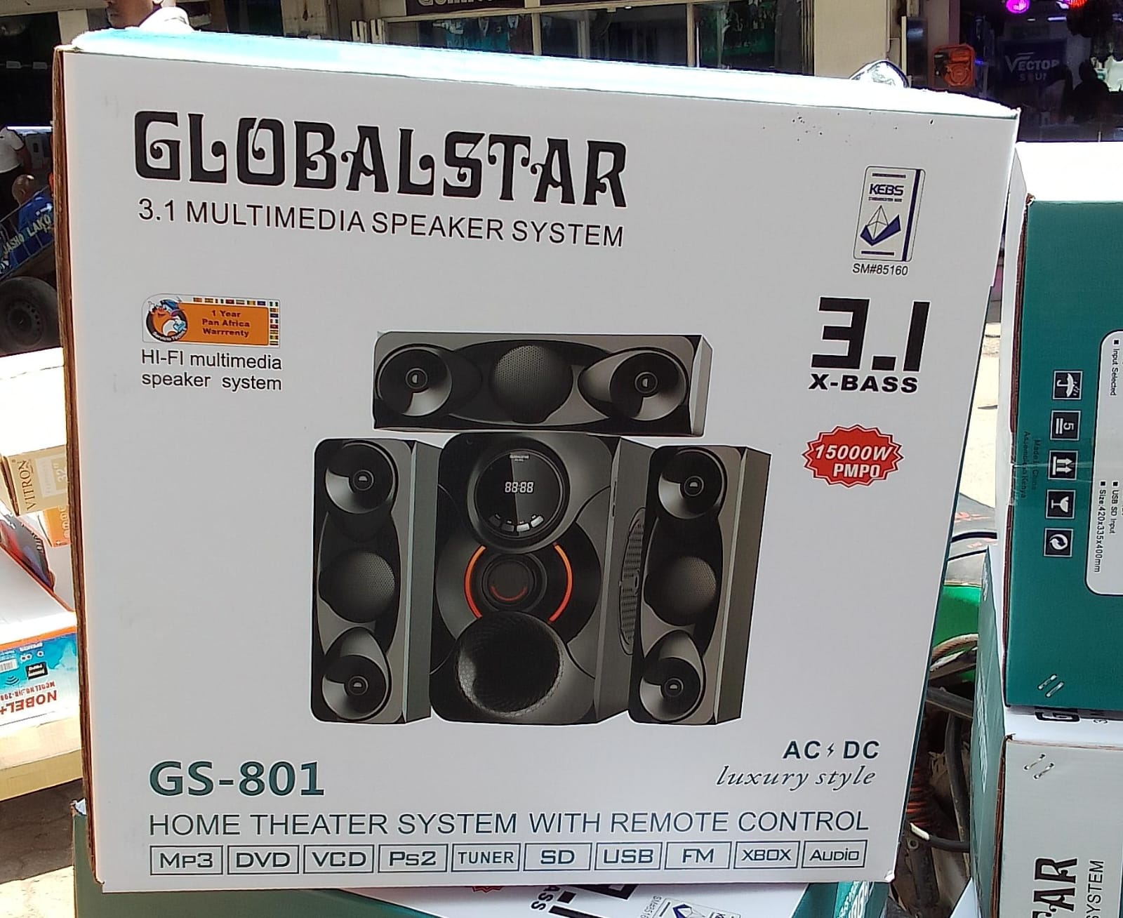 🎁 SURPRISE OFFER 🎁 - 3.1 Global Star Multimedia Speaker System Bluetooth FM USB Powerful Bass Home Theatre High Quality Sound Durable
