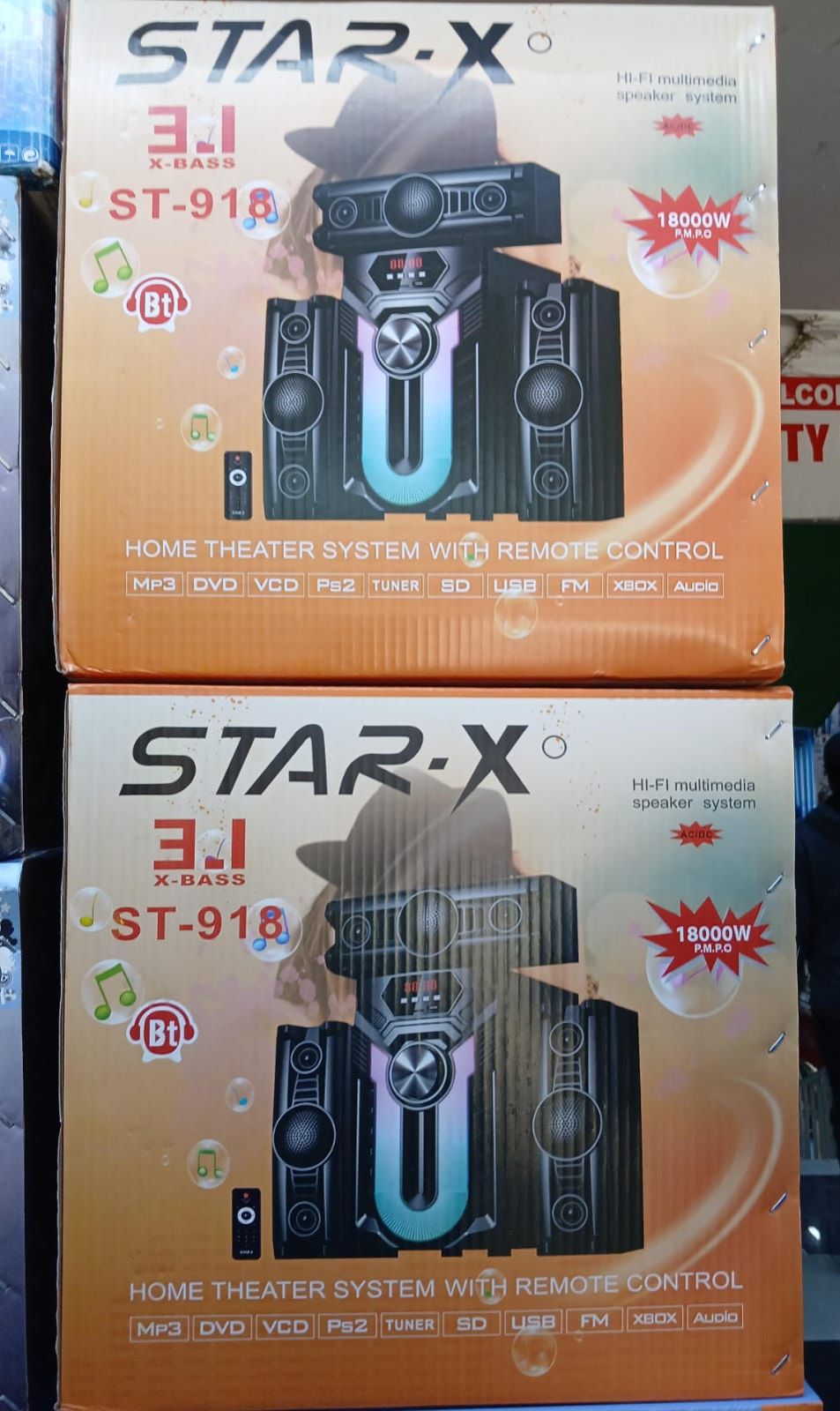 💎 EXCLUSIVE DEAL 💎 Star X918 Home Theatre System Bluetooth FM USB Powerful Bass Surround Sound Remote Control High Quality Durable
