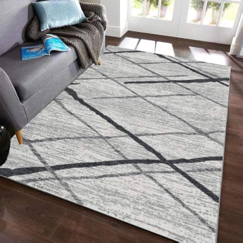🔔 ALERT OFFER 🔔 1pc 3D Floral Carpet 7x10 Large Rectangular Plush Soft Cotton Rug Modern Living Room Bedroom Floor Decor Non-Slip Comfortable Home Mat