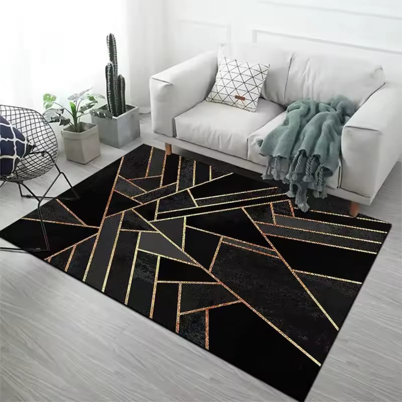 🔔 ALERT OFFER 🔔 1pc 3D Floral Carpet 7x10 Large Rectangular Plush Soft Cotton Rug Modern Living Room Bedroom Floor Decor Non-Slip Comfortable Home Mat