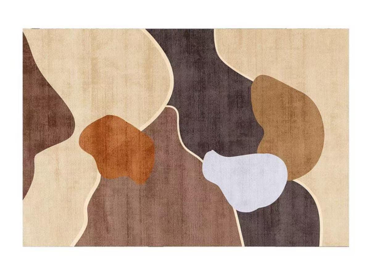 🔔 ALERT OFFER 🔔 1pc 3D Floral Carpet 7x10 Large Rectangular Plush Soft Cotton Rug Modern Living Room Bedroom Floor Decor Non-Slip Comfortable Home Mat