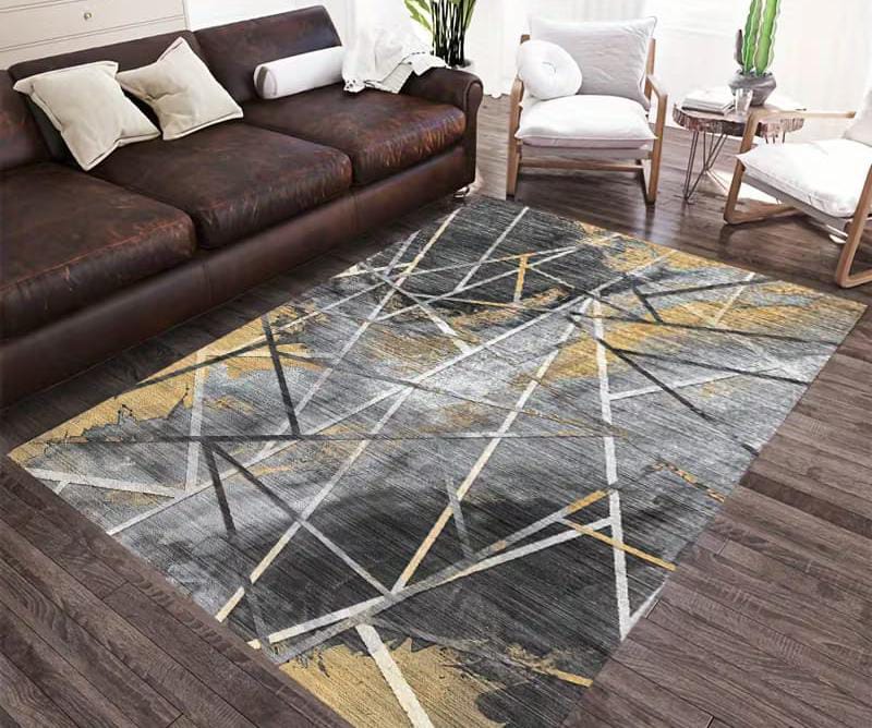 🔔 ALERT OFFER 🔔 1pc 3D Floral Carpet 7x10 Large Rectangular Plush Soft Cotton Rug Modern Living Room Bedroom Floor Decor Non-Slip Comfortable Home Mat