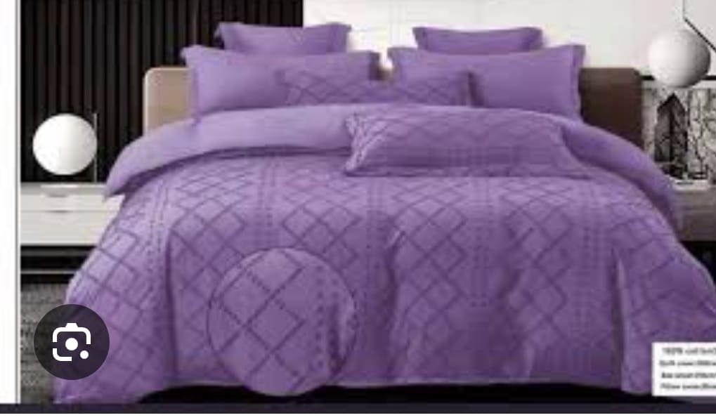 🔥 SPECIAL OFFER 🔥 6 Pcs Tufted Duvet Cover Set 6x6ft – 1 Duvet Cover, 1 Bedsheet & 4 Pillowcases Cotton Blend Modern All-Season Bedding Set