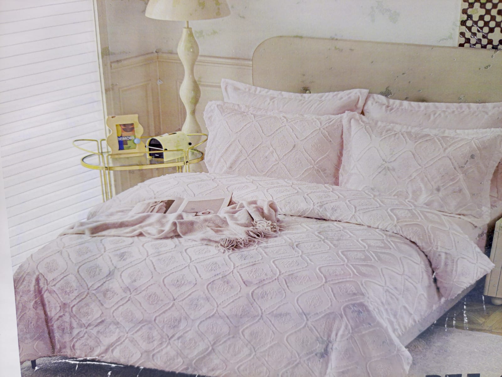 🔥 SPECIAL OFFER 🔥 6 Pcs Tufted Duvet Cover Set 6x6ft – 1 Duvet Cover, 1 Bedsheet & 4 Pillowcases Cotton Blend Modern All-Season Bedding Set