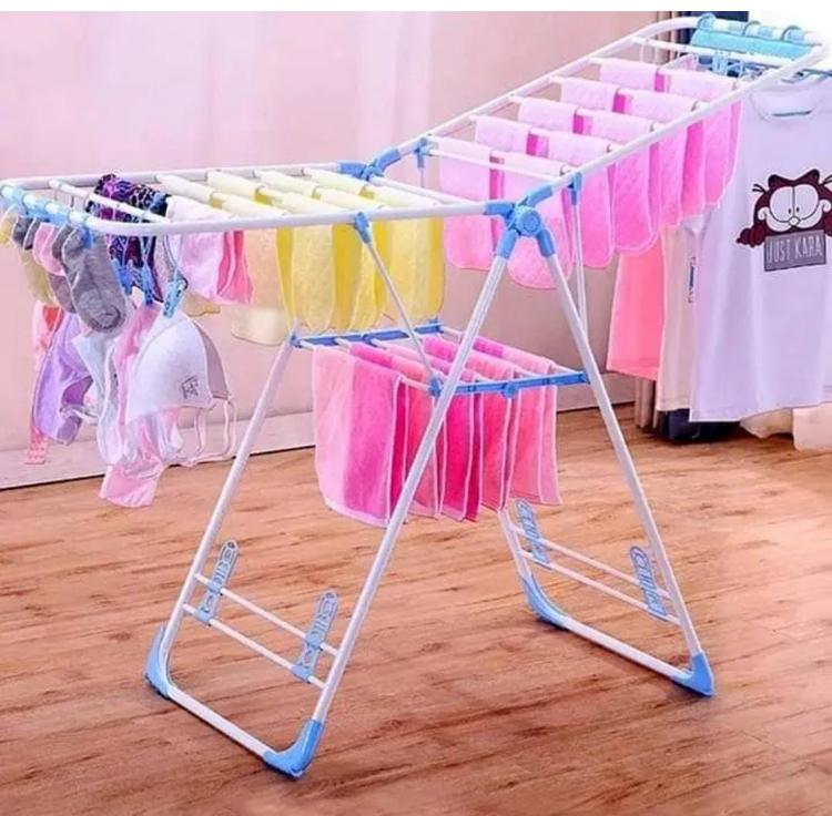 🔔 TRENDING OFFER 🔔 1pc Foldable & Portable Clothes Drying Rack – Modern Free-Standing Laundry Hanger for Home, Easy Storage, Multi-Color