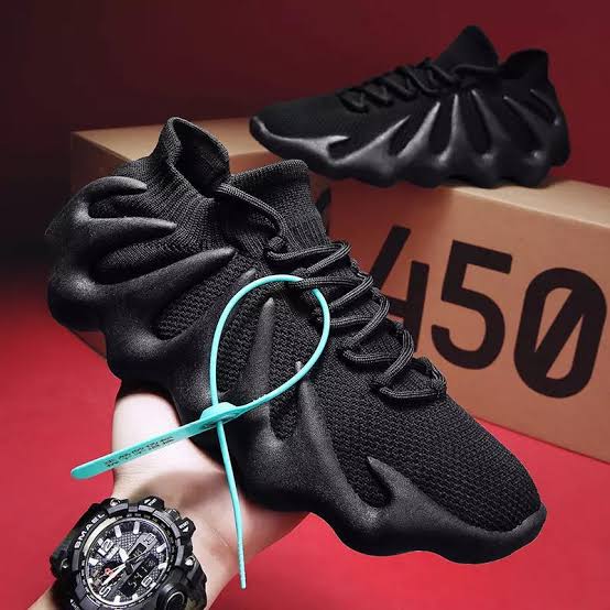 [🔥LIMITED OFFER🔥 🥑🌽ONLY AT KILIMALL !!! ]   1Pc Brand New Very Quality Stylish Yeezy 450 black Sneakers  🔥For Girls &  womens at Affordable Price
