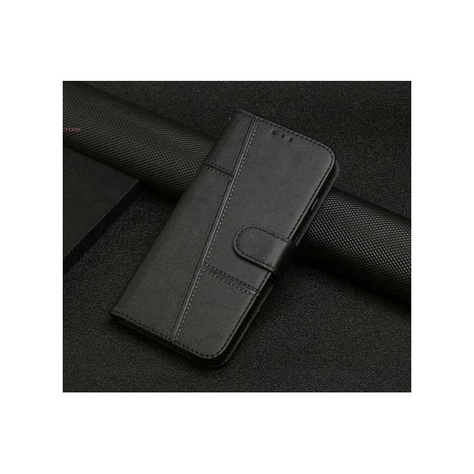 Infinix Hot 60i Case Flip Wallet Book Leather Magnetic Stand Case with Card Slots & All-Round Protection Phone Case/ cover