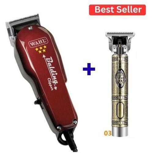 Balding hair cut kinyozi machine + T9 styling budha Clipper