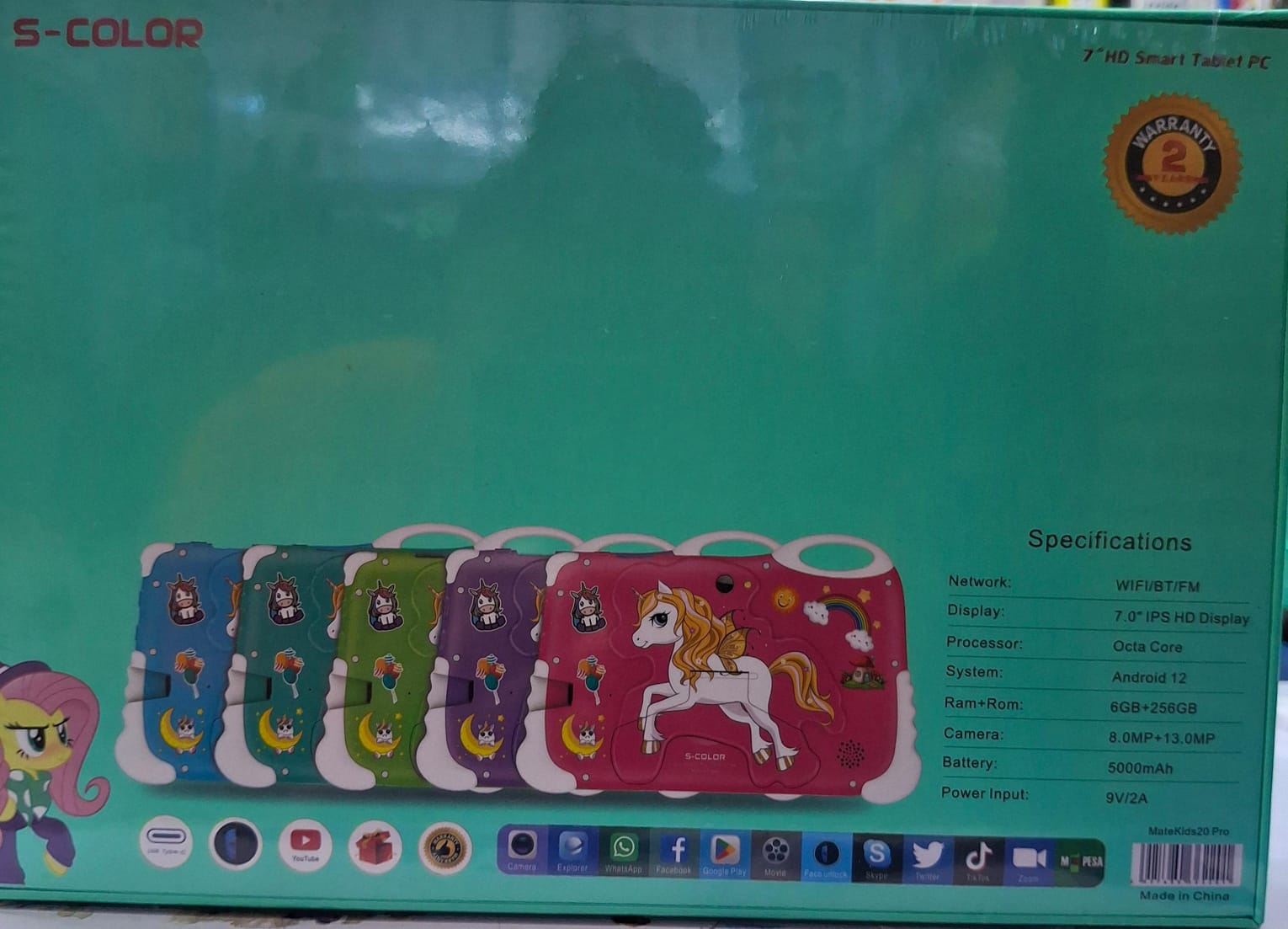 [OFFFER !!!OFFER!!]Classy 7 inches Smart Kids Learning Tablets Connects to wifi,1024*600 Display, android 12, 6GB +256GB, battery 5000mAh