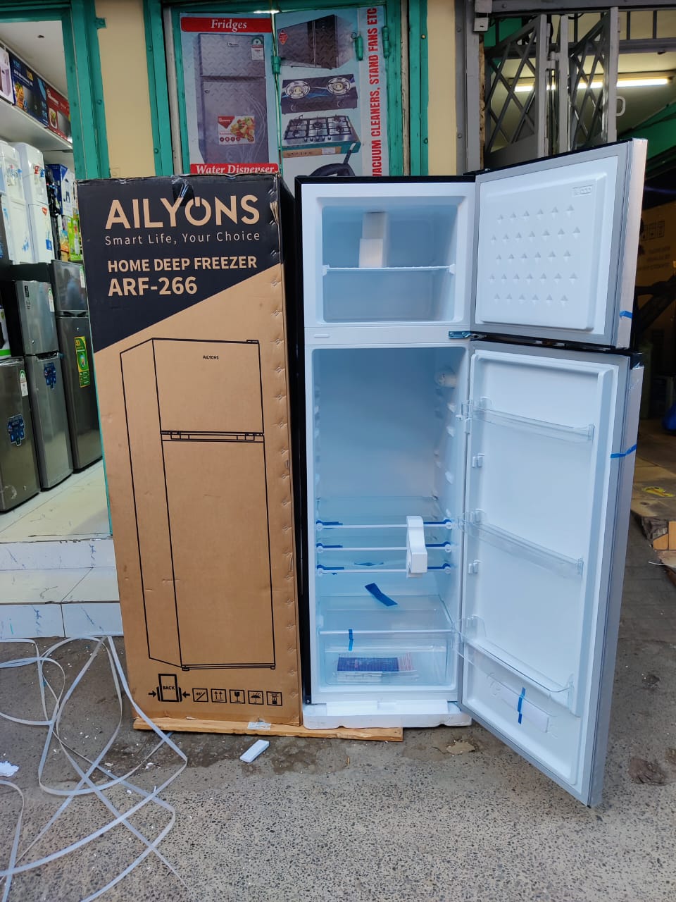 🥇 NO.1 OFFER 🥇 Ailyons 266L Double Door Fridge with Freezer – Energy Saving Refrigerator