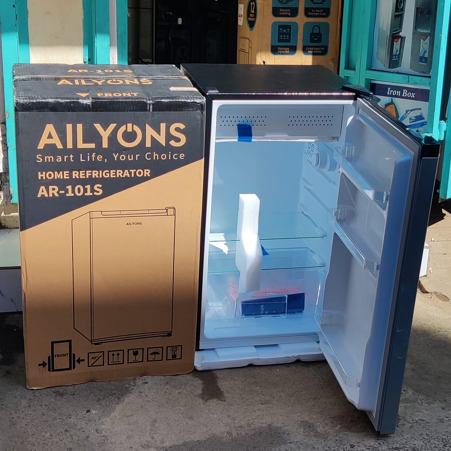 ⭐ SEASONAL OFFER ⭐ Ailyons Single Door Fridge – 90L, 30L Freezer, Energy Saving