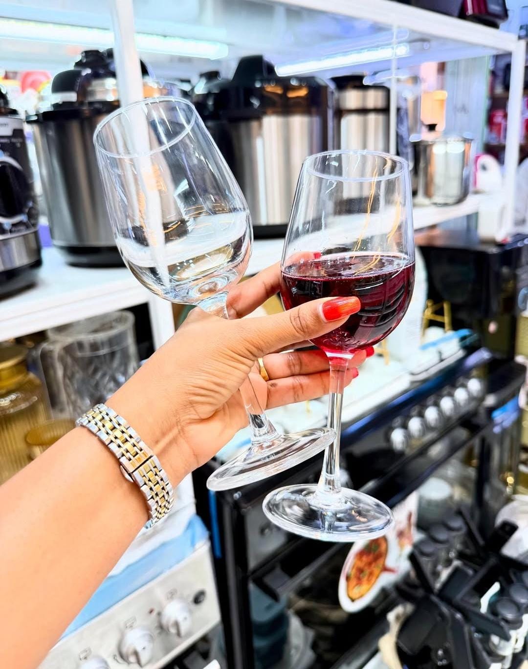 ⚡ INSTANT OFFER ⚡6PC Clear European-Style Wine Glasses – Dishwasher Safe, Elegant Home Dining Glassware Set