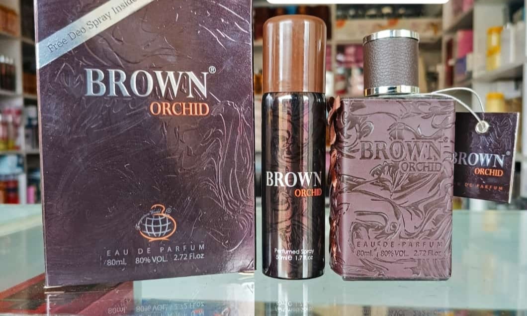 Brown Orchid Eau de  Perfume for Men 80ml+ Free Deo Inside