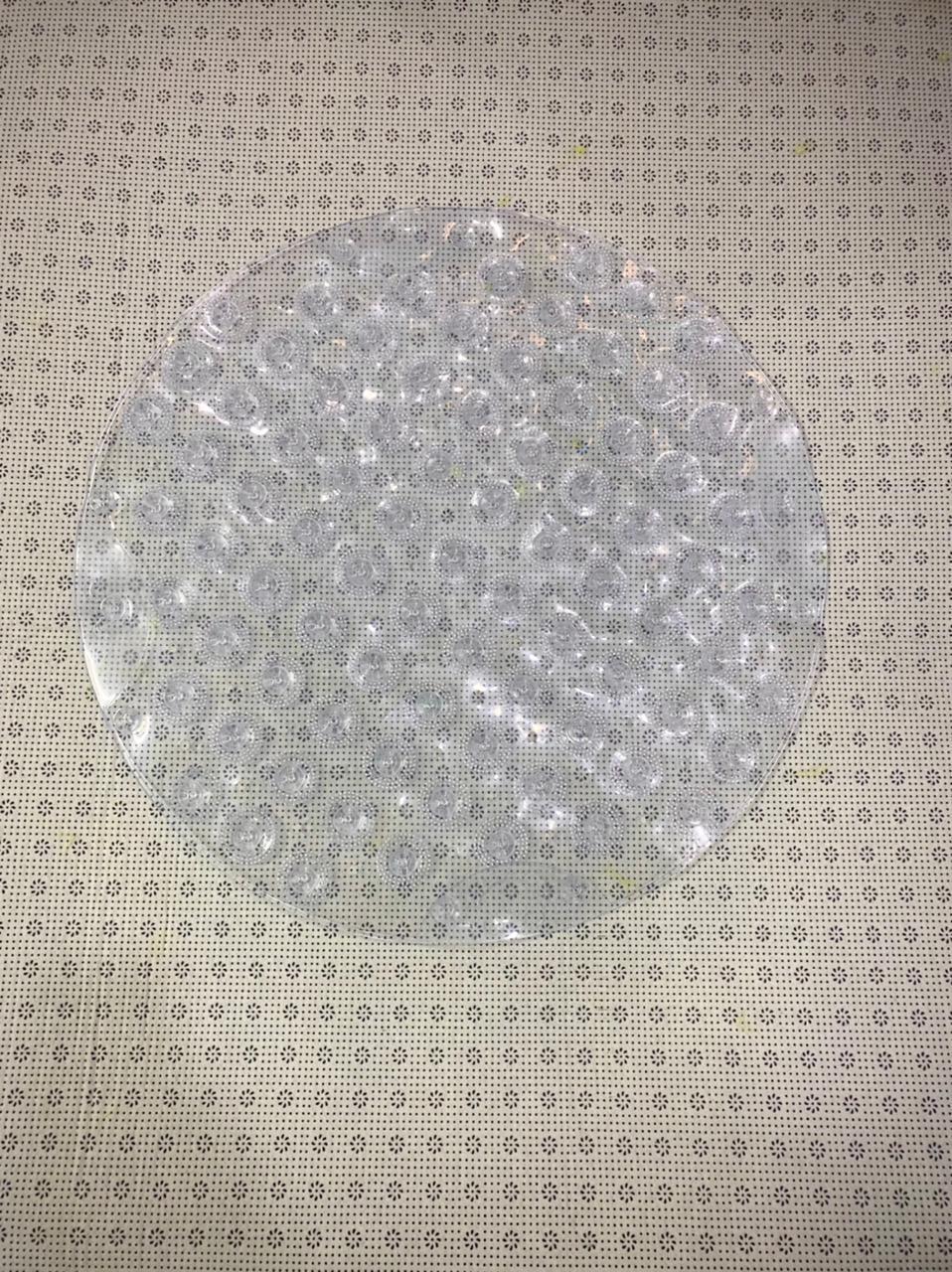 55cm Round Anti-Slip Rubber Foot Massager Cleaner/Scrubber Shower Bath Mat for Bathroom Floor