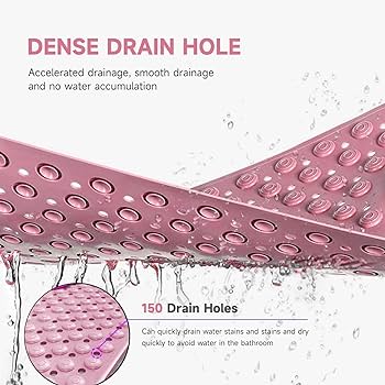 Antislip bathroom mat with foot scrub